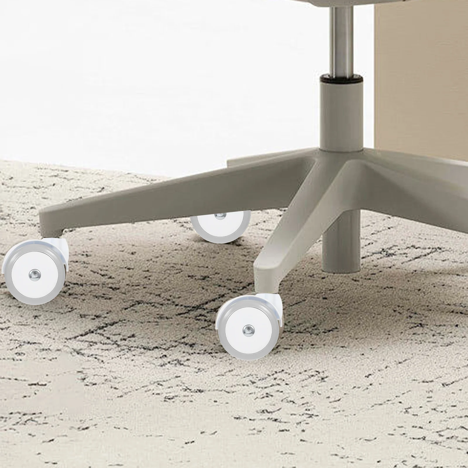 4 قطعة عجلات صامتة 10 مللي متر عجلة مشاية أطفال عالمية استبدال عجلات دوارة غير معدنية لعربات المشي