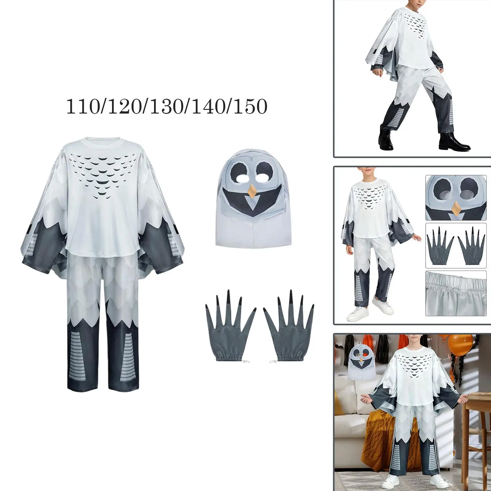 

Детский комплект костюмов совы, детский костюм с забавными животными, реквизит для вечеринки, фестиваля, сценического шоу, карнавала, косплея, наряд