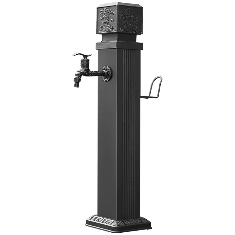 anticongelante jardim patio torneira multifuncoes floor standing tap hidrante de agua vertical villa ao ar livre preto 01