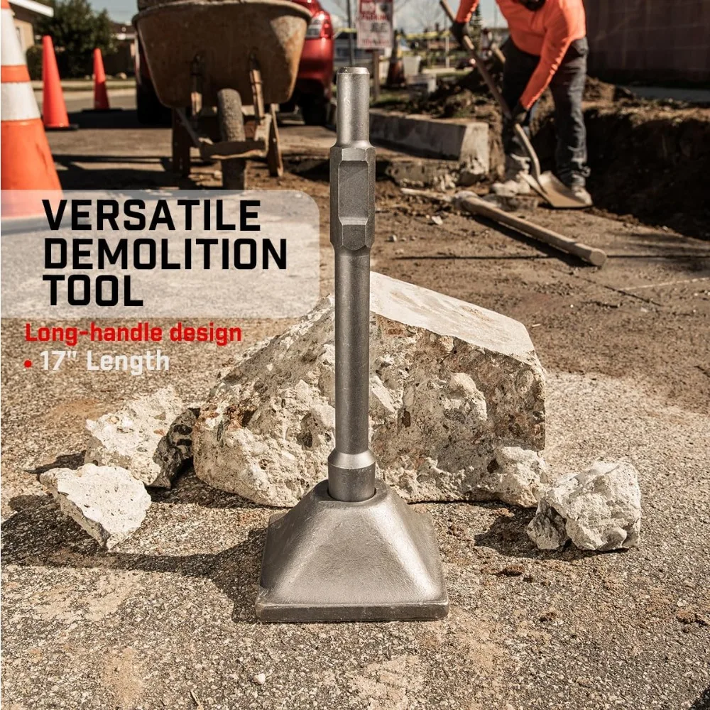 Mata Bor Palu Penghancur Beton Elektrik dengan Tangkai Tamper dan Pelat untuk Pemecah Beton - Alat Penghancur Tugas Berat