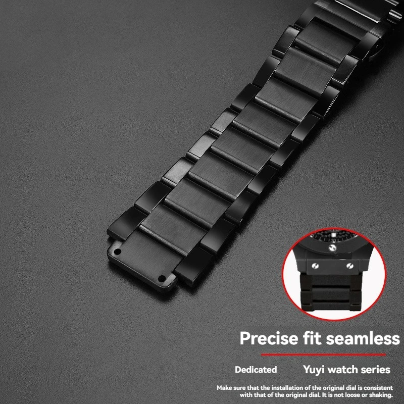 Correa de reloj de Metal de acero inoxidable para reloj de hombre Hublot Big Bang Classic Fusion Yubo, repuesto de pulsera de eslabones sólidos de precisión