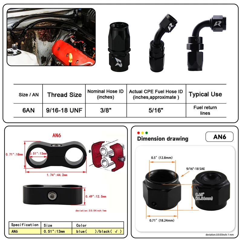 Universal Aluminum 4L 4000ml Oil Catch Can Fuel Surge Tank AN6 9/16\