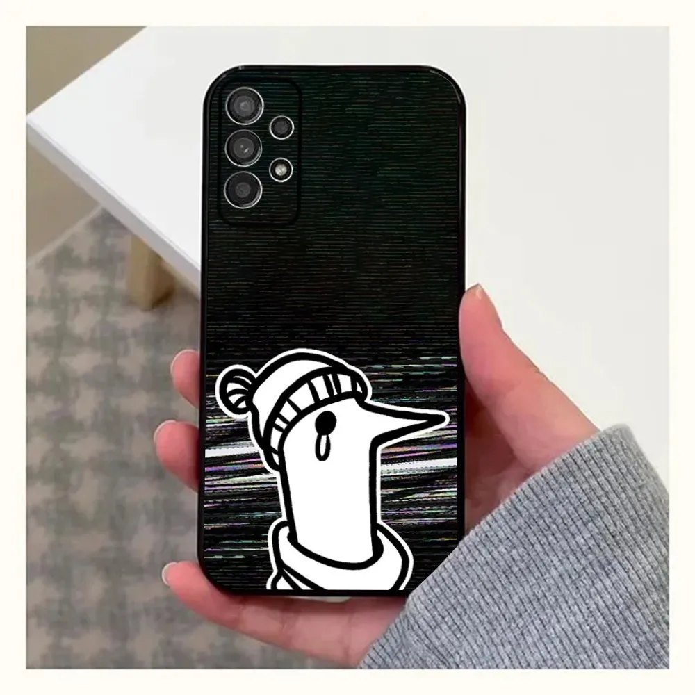 Comics Goodnight P-Punpun Phone Case For Samsung Galaxy A13,A21s,A22,A31,A32,A52,A53,A71,A80,A91 Soft Black Cover