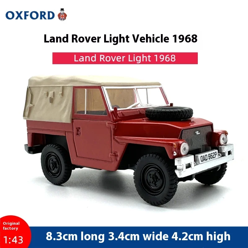 

OXFOR Dalloy 1/43 Scale Land Rover 1968 light jeep Off-road Vehicle Alloy Emulation Car Delicacy Model Holiday Gift