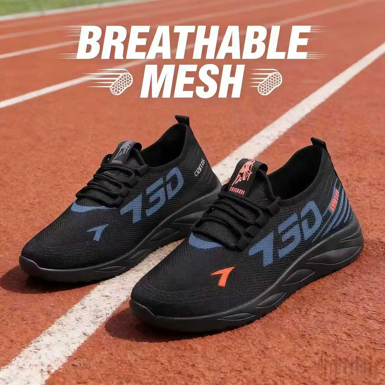 High-quality fashionable casual sports shoes, comfortable running shoes men's lightweight outdoor breathable shoes