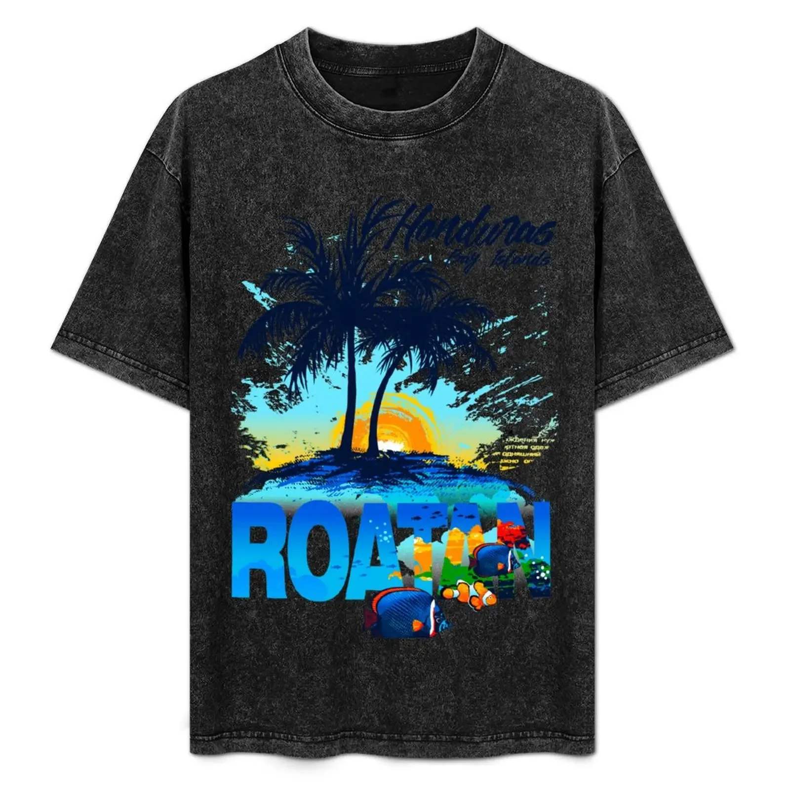 

Honduras Roatan Bay Islands T-Shirt blanks luxury t-shirt designer shirts graphic t shirt vintage slim fit t shirts for men