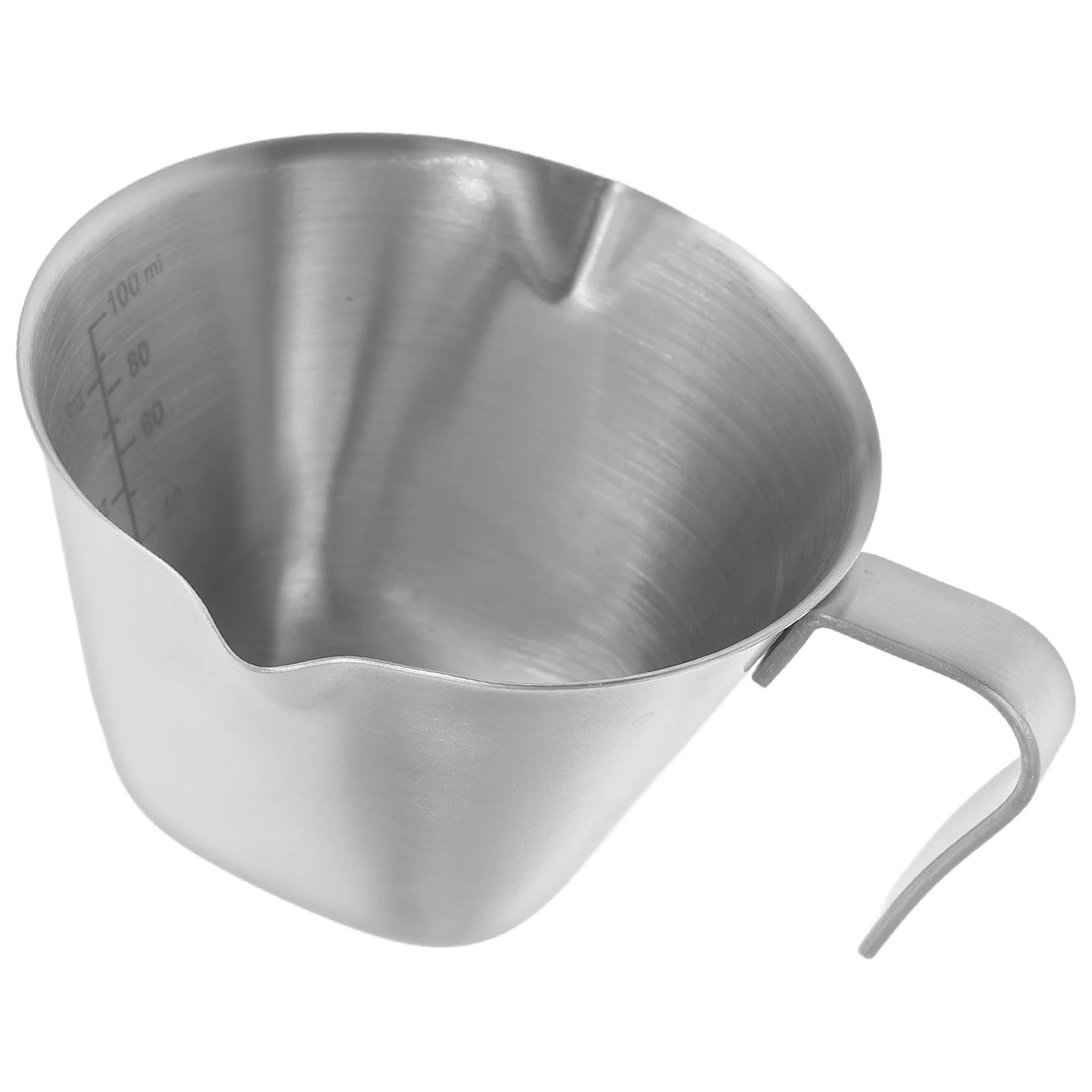

Double Spout Measuring Cup Stainless Steel Coffee Extraction Cup For Espresso Syrup Sauce Hot Liquid Scale Design