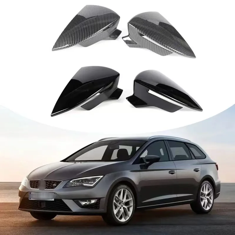 

Черное автомобильное боковое зеркало заднего вида для Seat Leon 5F MK3 ST Cupra 2013-2020 Ibiza MK5 Arona 2017-2018