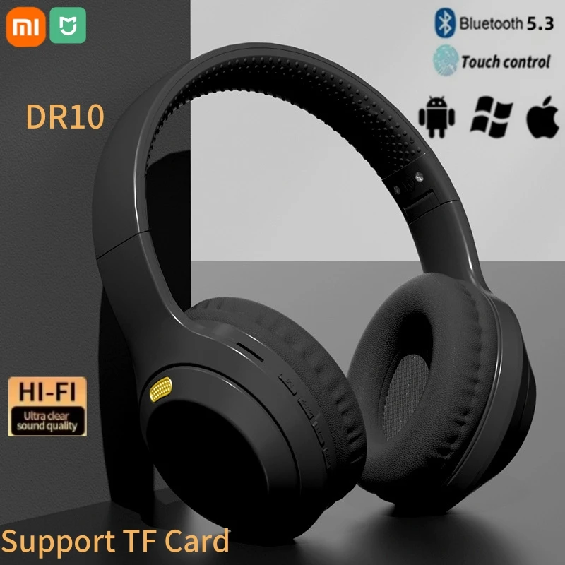 Xiaomi DR10 Wireless Headphones Bluetooth 5.3 Earphones Foldable Earbuds 40mm Driver Game Music Over Ear Stereo Headset With Mic