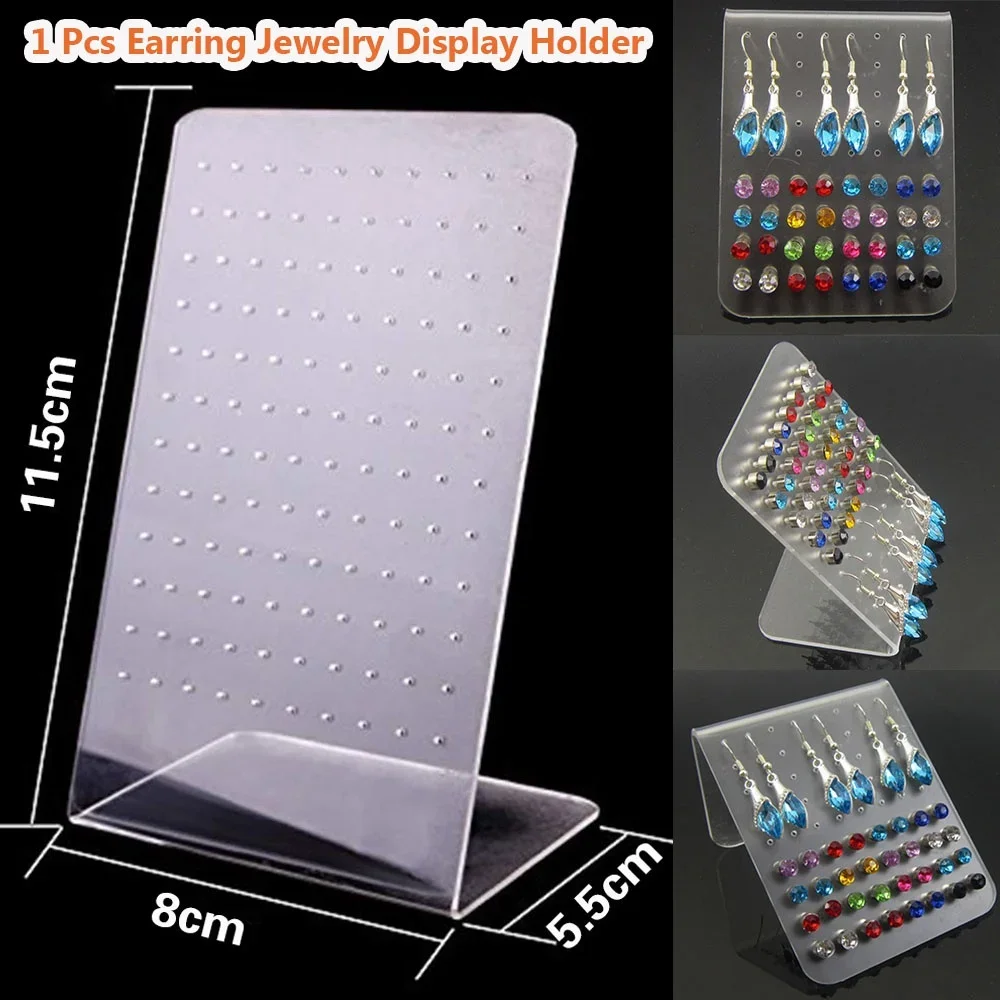 1 Pc Jewelry Earring Display Holder Stand Multi-hole Stud Earrings Storage Rack Jewelry Accessories(Only Rack)
