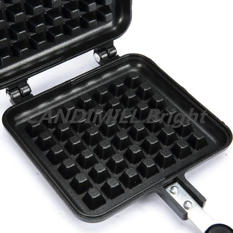 ครัวเรือนวาฟเฟิลแม่พิมพ์ทำขนมอบแก๊ส Non-Stick Waffle Maker แม่พิมพ์ถาดแม่พิมพ์กดแผ่นเหล็กวาฟเฟิลครัวเครื่องมือทำขนมอบ