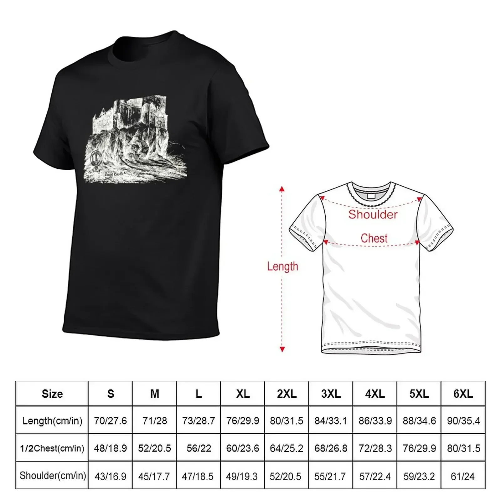 Duart Castle Historic Seat Of Clan Maclean Scotland T-Shirt Aesthetic clothing plain oversized mens tall t shirts view 2