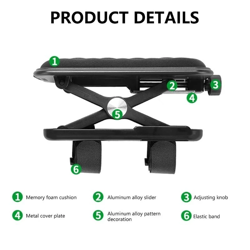 

Складная подставка для подлокотника компьютера, регулируемая подставка для запястья компьютера, удлинитель рабочего стола, для
