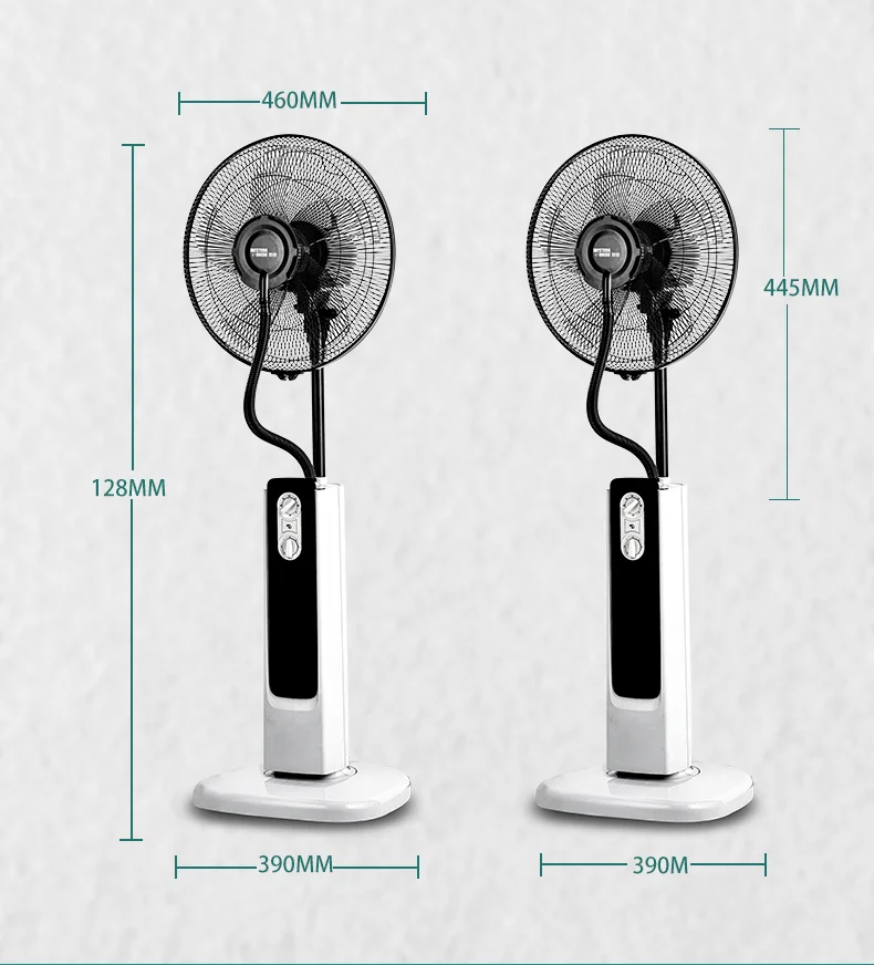 Water Cooler Fan 16 Inch Mechanical Payment air Circulation Vertical Humidifier Fan Spray Fan