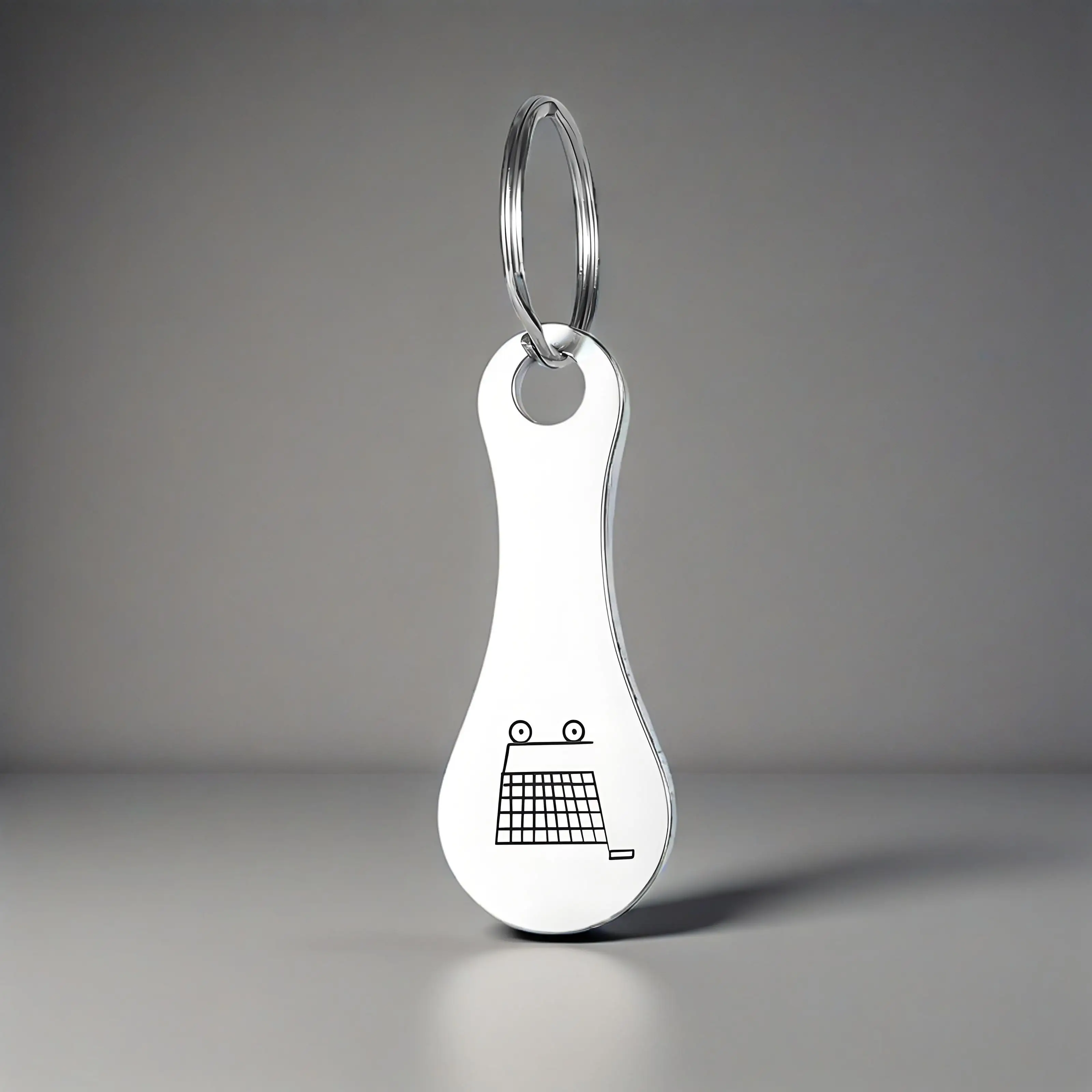 

Брелок для покупок из нержавеющей стали, подвеска с рисунком супермаркета на заказ, модный оптовый подарок для друзей, уникальная сумка/автомобиль