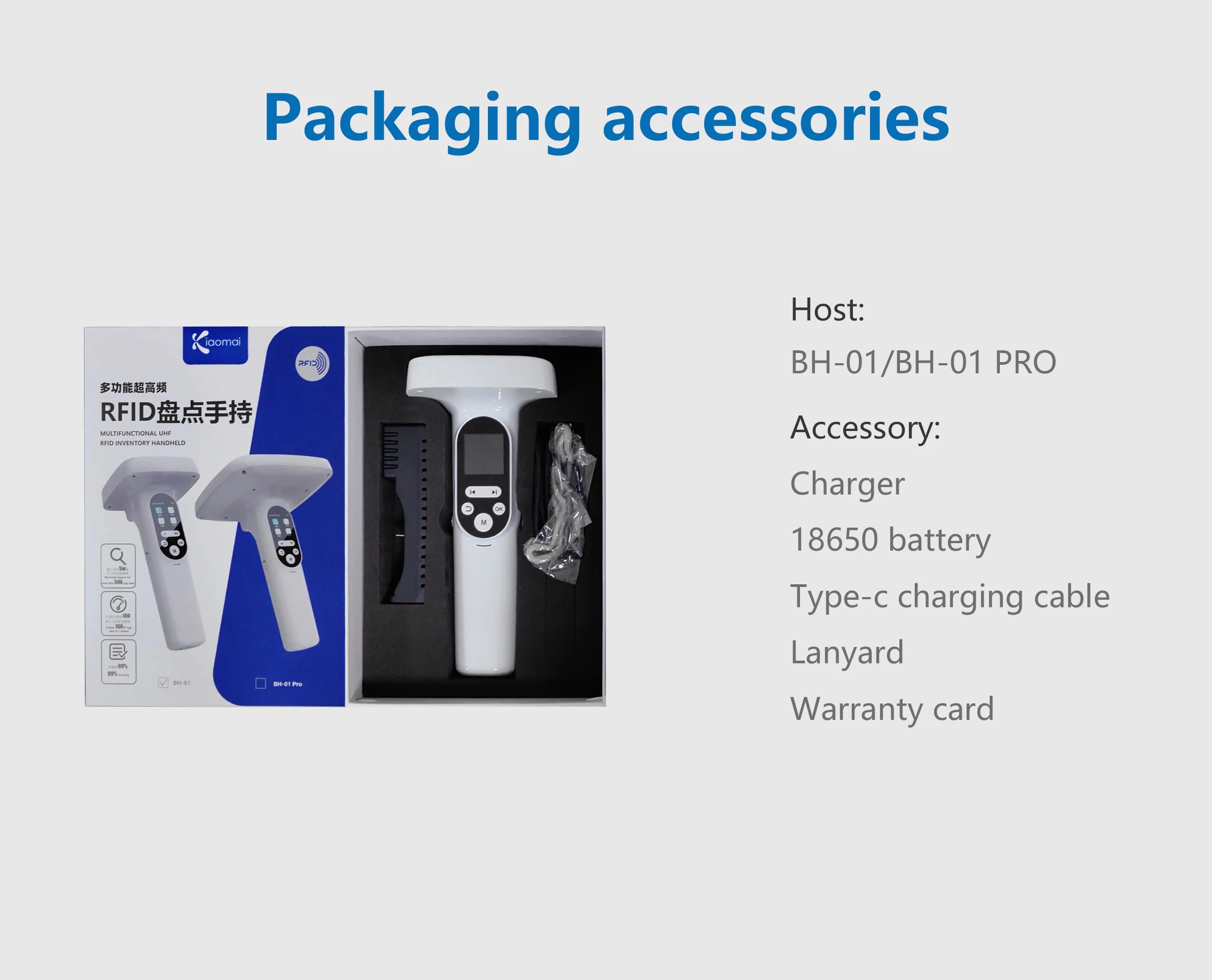 قارئ محمول UHF RFID لتتبع أصول الباركود عالي السرعة Android لقارئ بطاقات التحكم في الوصول طويل المدى #4