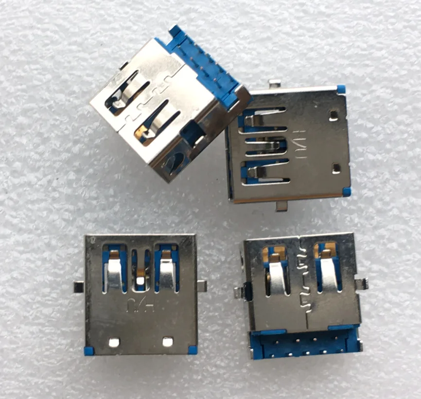 For notebook main board 3.0 USB port, short body, sinking plate type, tongue on, charging port