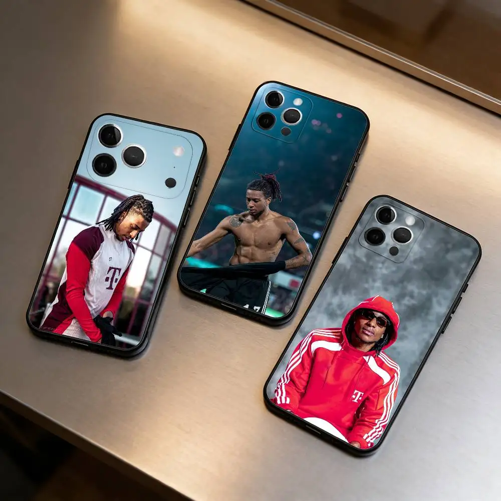 

M-Michael O-Olise Phone Case For iPhone 17,16,15,14,13,12,11 Plus,Pro Max,Soft Silicone Black Cover