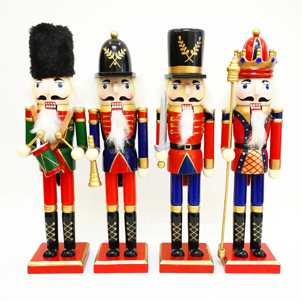 For 30cm Nutcracker Soldier Statue, Christmas Tabletop Decor & Creative Holiday Gift for Home