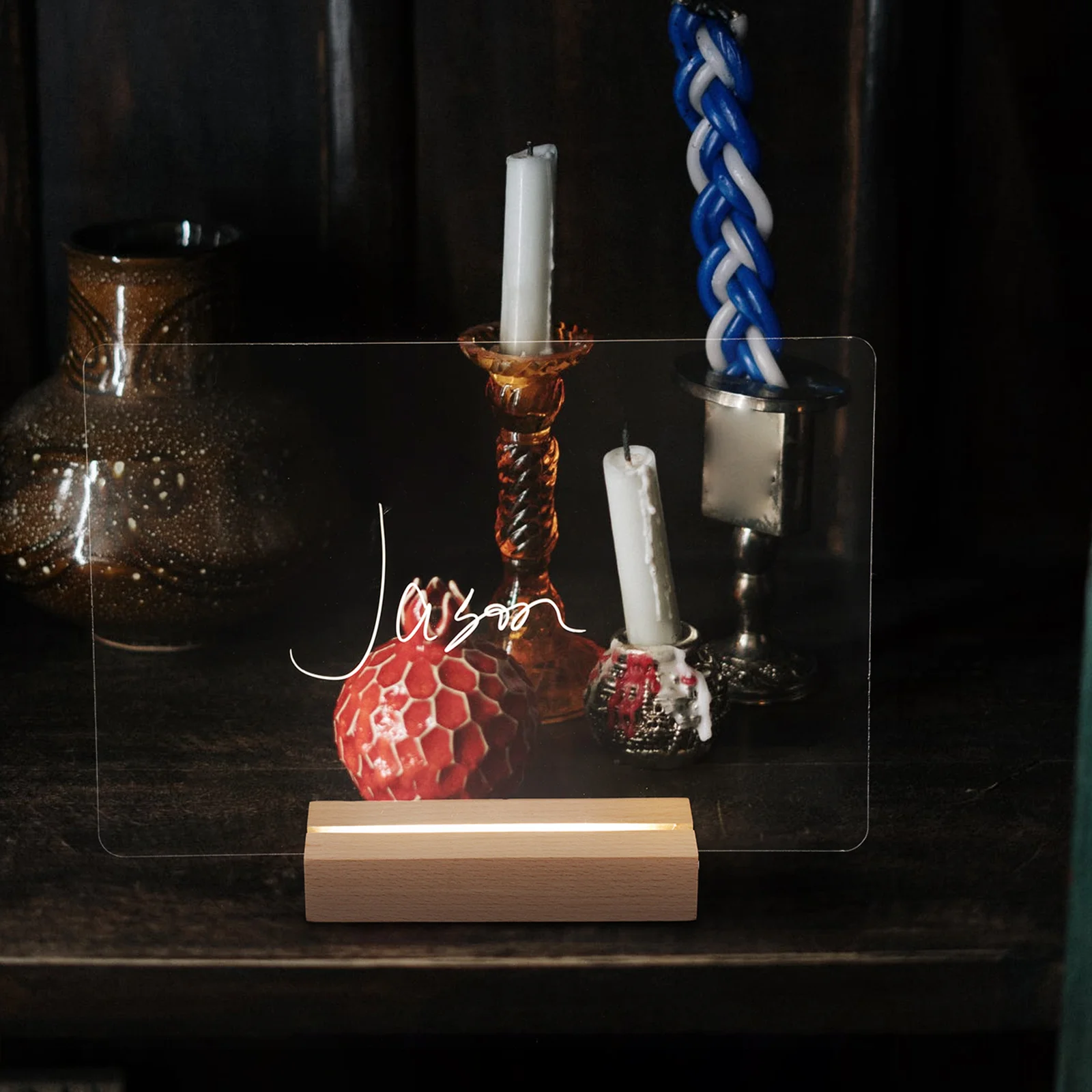 1 Set Acrylic Message Desktop Note For Home Office School Transparent Writing Board Erasable Memo Board Clear Surface