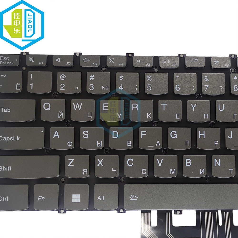 Imagem -03 - Russo Russo Teclado do Laptop com Luz de Fundo para Lenovo Ideapad 514iil05 14alc05 ar 14 Ioga s7 Pro-14itl5 Pro-14ai5 14ai5 7-14are05