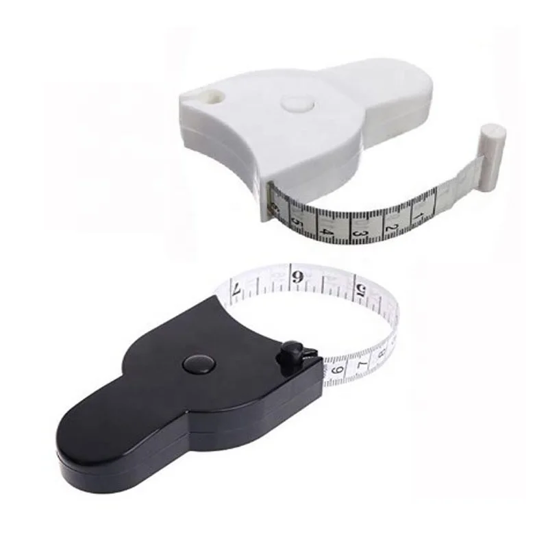 Self-tightening Body Measuring Tape Ruler 150cm/60 Inch Sewing Tailor Dressmaking Measure Ruler Meter Film for Waist Chest Legs