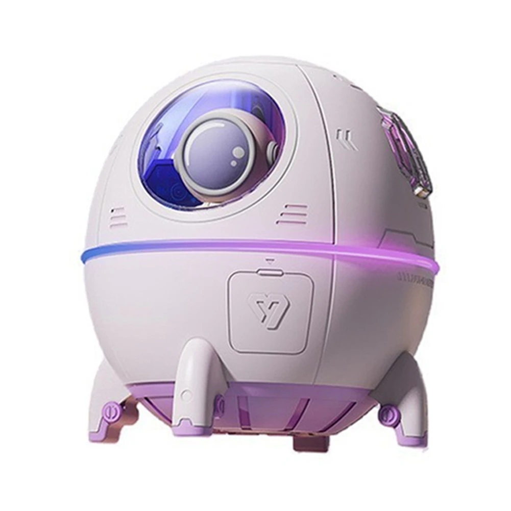 

New Astronaut Air Humidifier 220Ml Ultrasonic Oil Diffuser LED Light USB Mist Sprayer Gifts Purple A