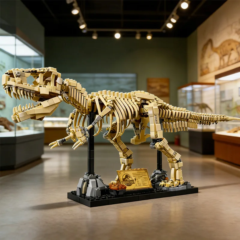 Creative 76968 Park Dinosaur World T-Rex Fossils Tyrannosaurus Rex Bricks Sets Boy Children Christmas Gifts