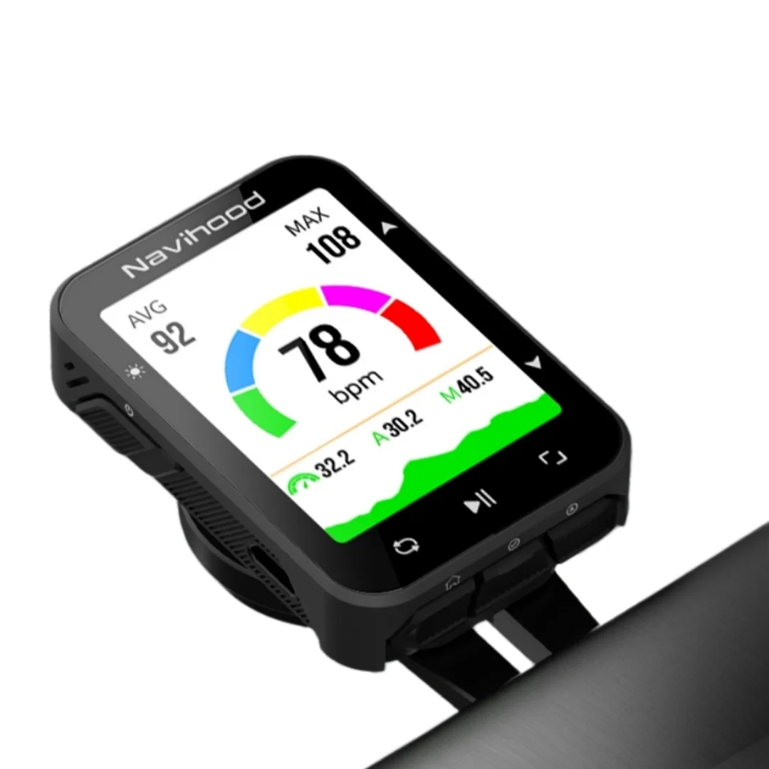 

Велокомпьютер Navihood L2 с цветным экраном, GPS-навигацией, подключением к приложению, воспроизведением 3D-видео и беспроводным подключением