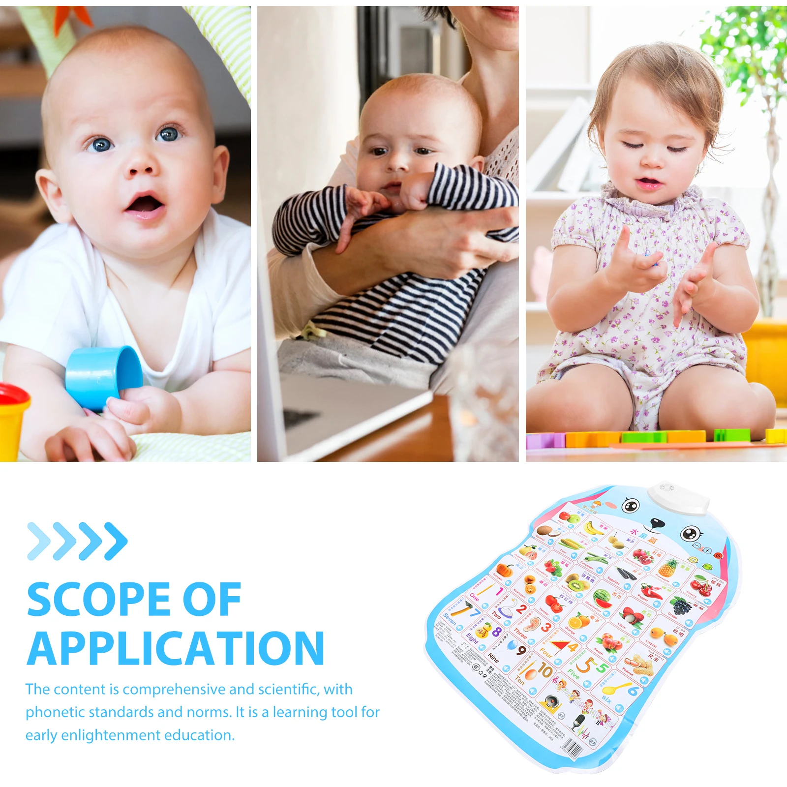 

Early Education Post Chart Child Posters Toys Pvc Kids Educational