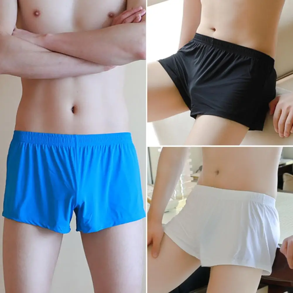 Boxer Underwear  Durable Fine Seaming Boxer Brief  Sweat Absorbing Men Underpants