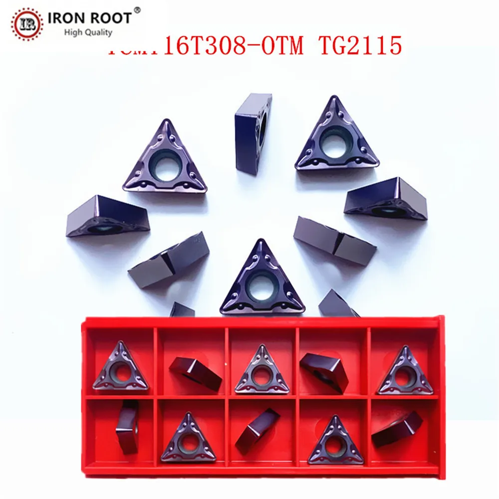 Turning Inserts TCMT110202,TCMT110204,TCMT16T308,QTM,HM, TG2115 CNC Metal Lathe Tool Turning Carbide Inserts for STFCR