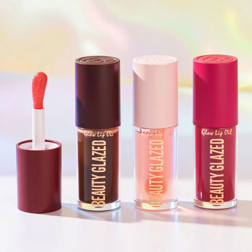 Jelly Mirror Lip Glaze Water Light Lip Gloss Plumping Hydrating Lip Makeup Glass Shine Effect Long Lasting Makeup