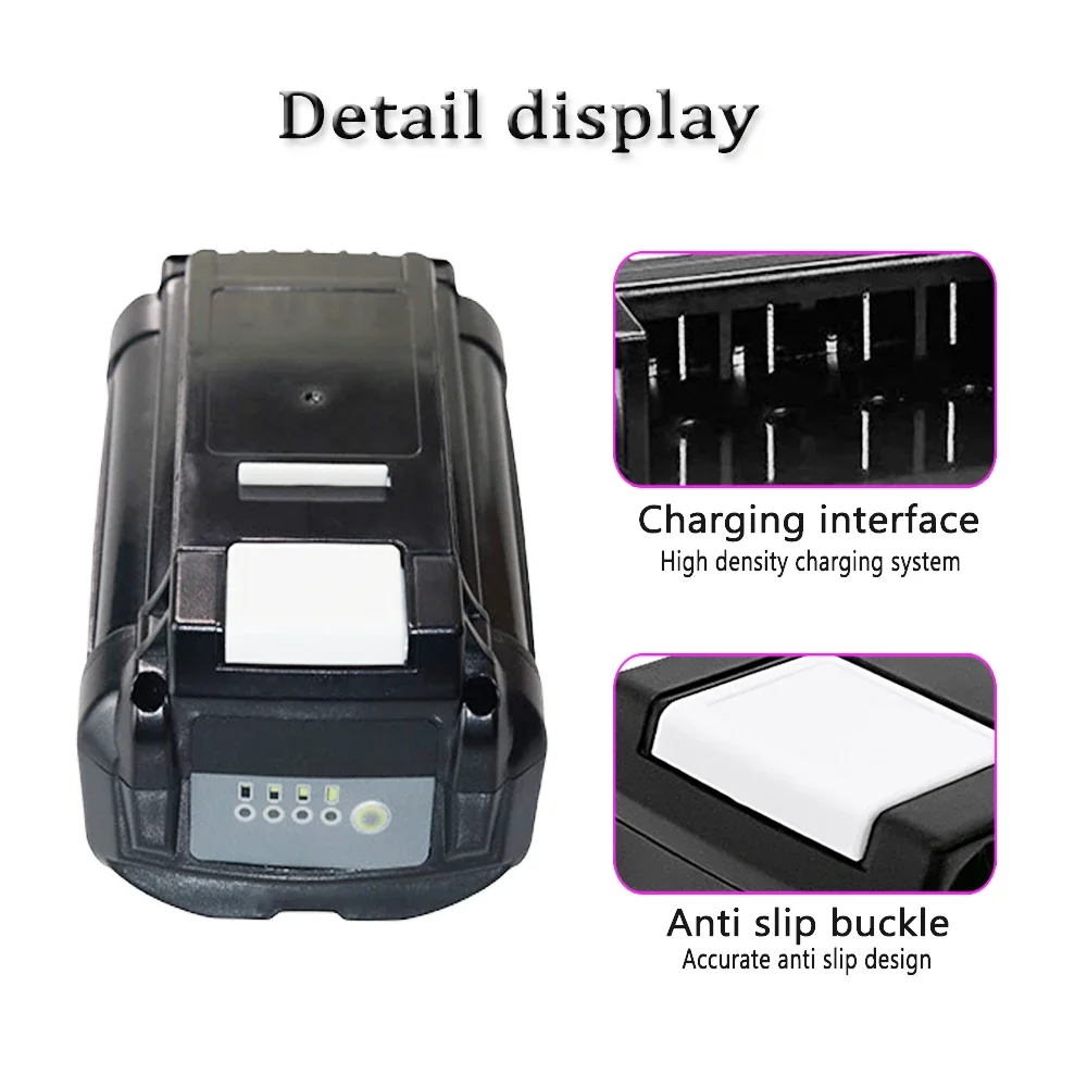 For Ryobi 36V-40V Li-ion Battery Charger,  Compatible OP4030 OP4040 OP4050 OP400A, Fast Charging With Dual USB Port