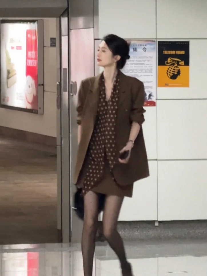 

Elegant Commute Suit Set Women's Suit Jacket Vest Beautiful Spring New Style Skirt Fashionable Casual Workwear