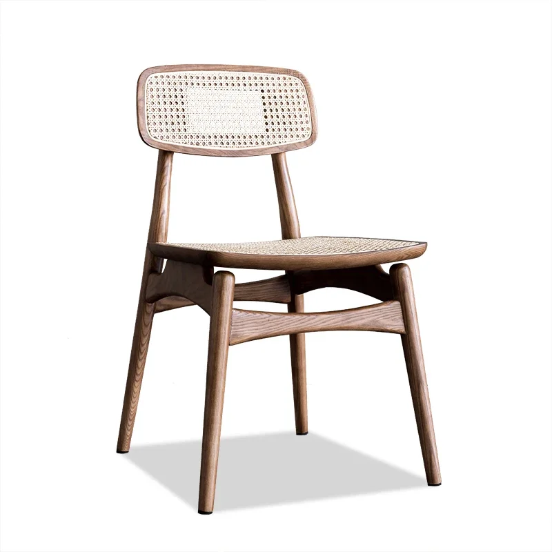 Wooden Kitchen Backrest Rattan Dining Chairs Salon Party Lightweight Dining Chairs Ergonomic Stoelen House Furniture