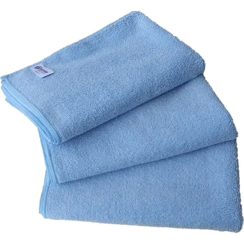 Intermop Microfiber Drying Cloth Thick Textured 3 Pcs Blue 50 X70 cm