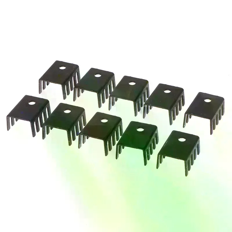 10pcs TO-220 Aluminum Profile 7805 Heatsink 781 Radiator Heat Sink 19*15*10MM Aluminum Alloy Profile Cooler