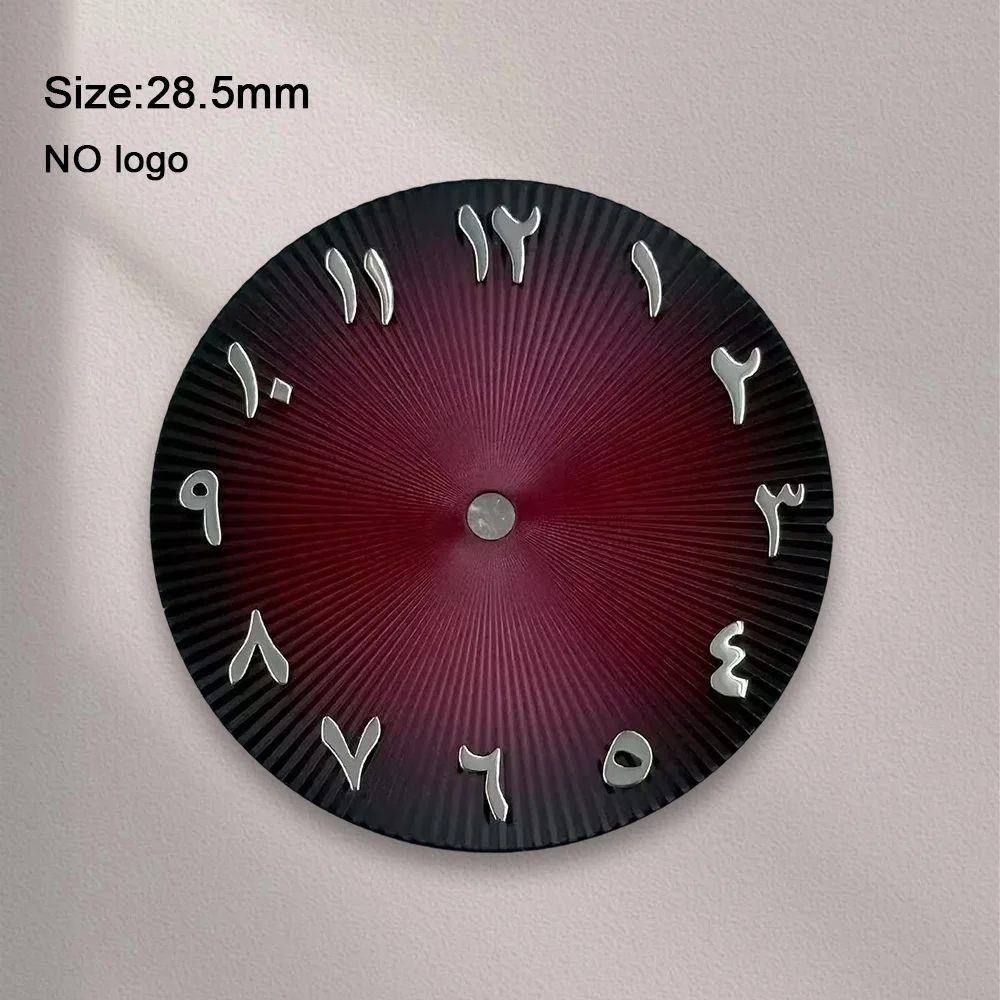 28.5mm No Logo Arabic Numeral Dial For NH35 Movement No Luminous High-Quality Watch Dials Hands Watch Modification Repair Tools