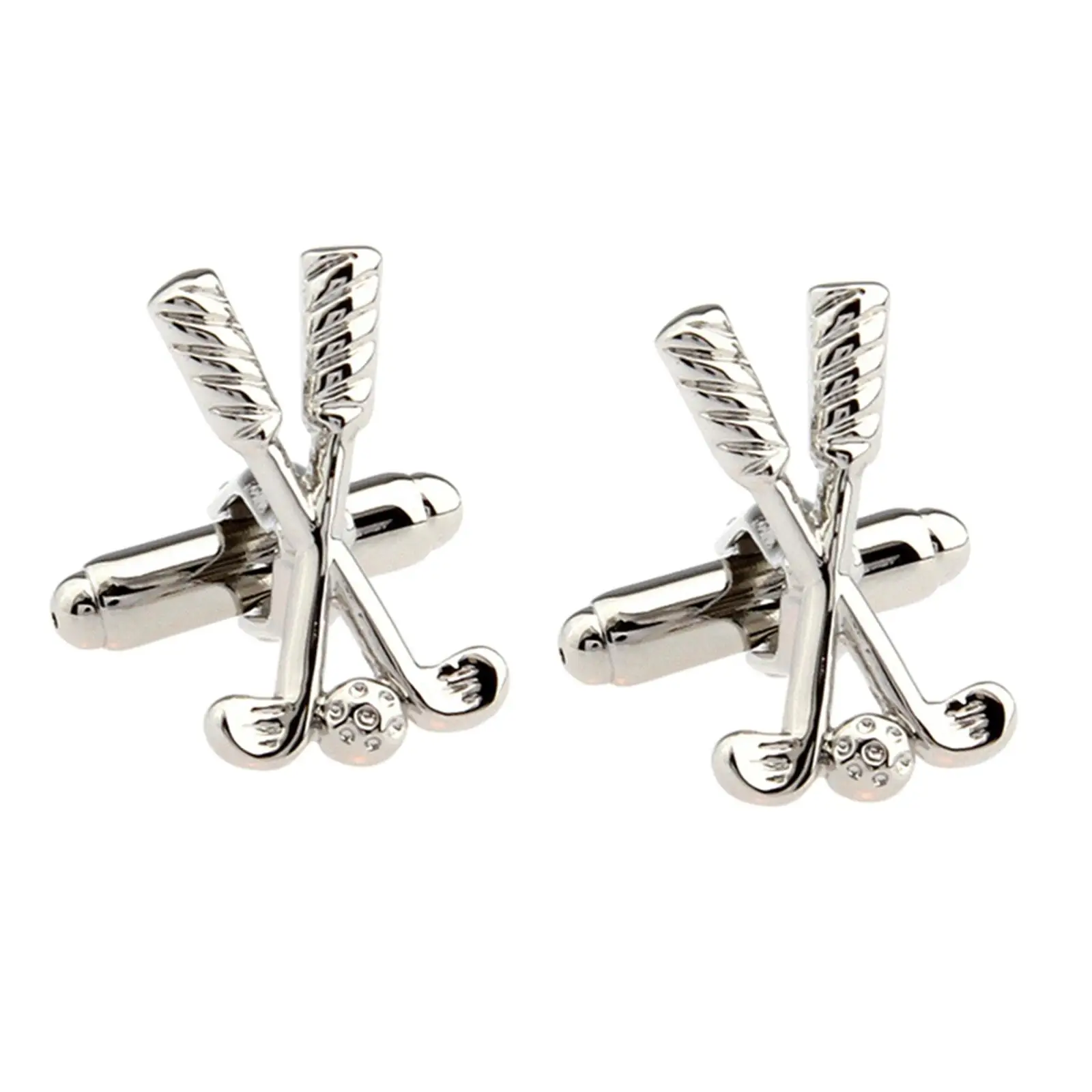 1 Pair 3D Golf club Cufflinks, Formal Cuff Buttons suits Jewelry for Party Banquet