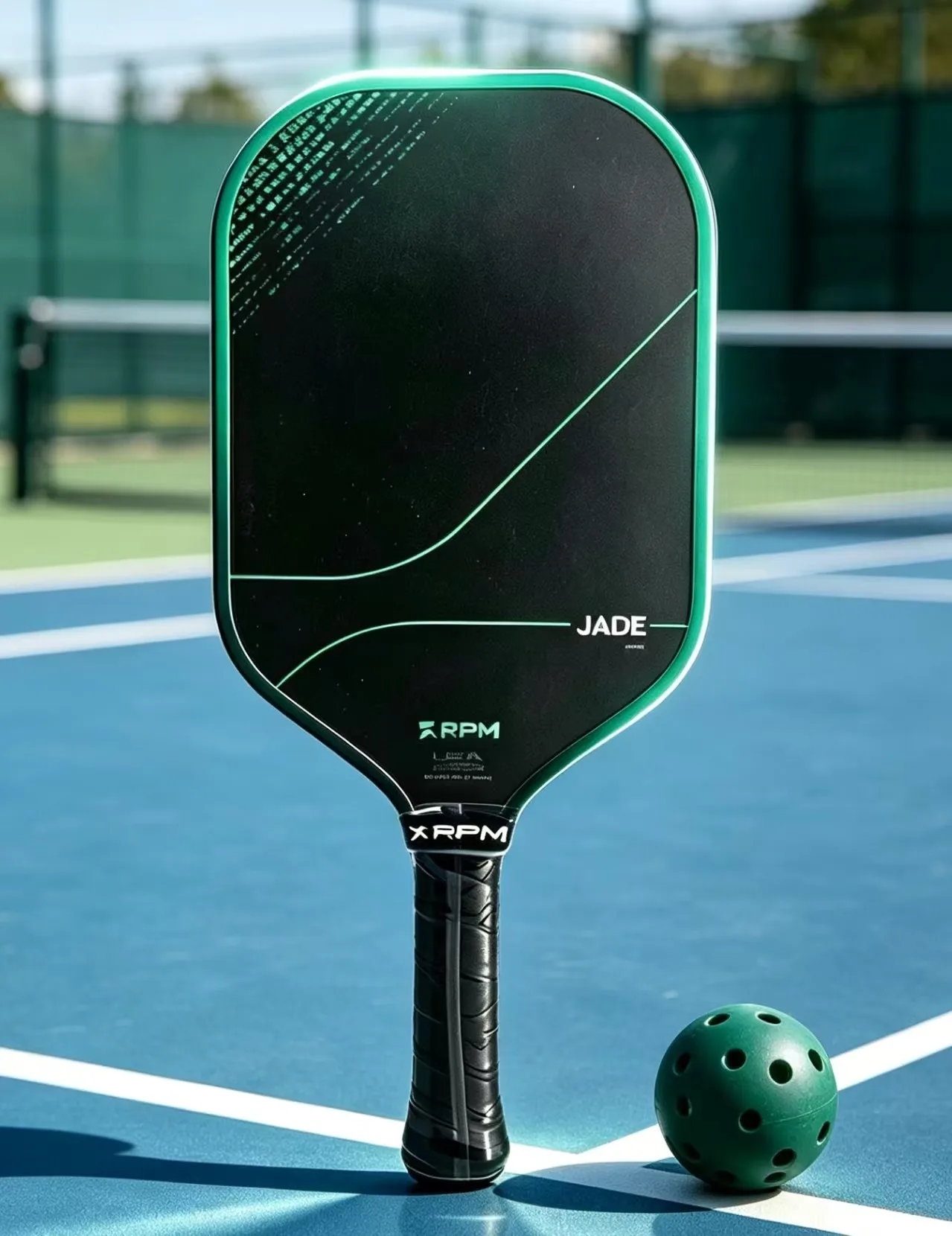 2026 New Rpm Jade Pickleball Paddle 16mm Widebody ,Elongated, MPP Foam Core Original 1:1 Hot Press Durable Gritty Rough Surface