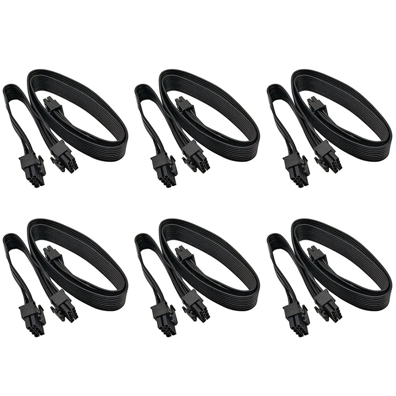 

ATX CPU 8 Pin Male To Dual Pcie 2X 8 Pin (6+2) Male Power Adapter Cable For Corsair Modular Power Supply(63Cm+23Cm)