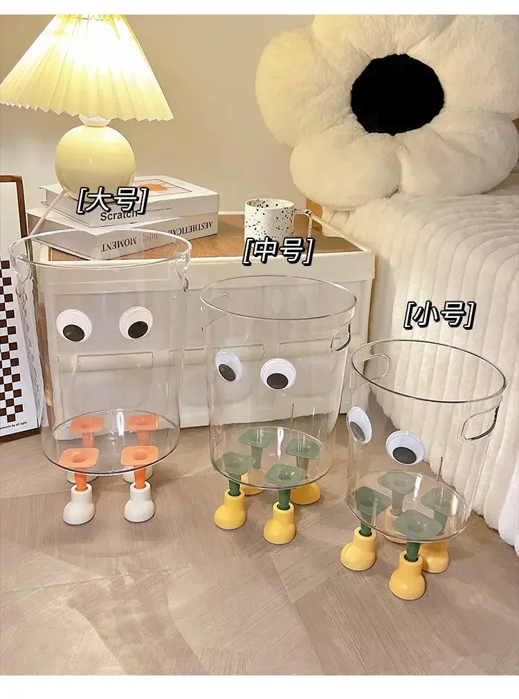 Transparent Trash Can Good-looking For Home New Arrival Creative Ins Trash Can Bedroom Living Room Internet Celebrity Trash Can