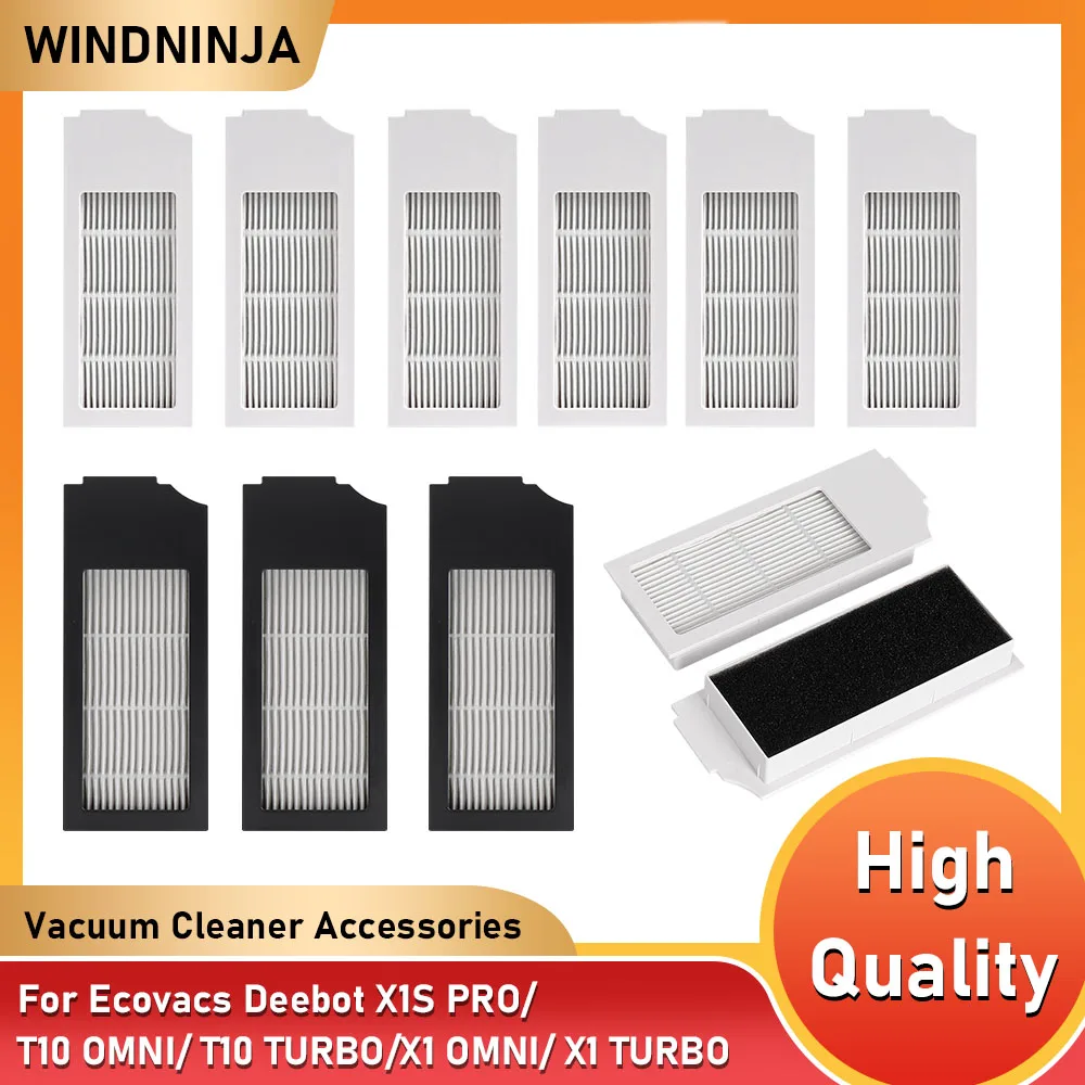 Reemplazo de filtro Hepa para Ecovacs Deebot X1S PRO/T10 OMNI/ T10 TURBO/X1 OMNI/ X1 TURBO piezas de Robot aspirador
