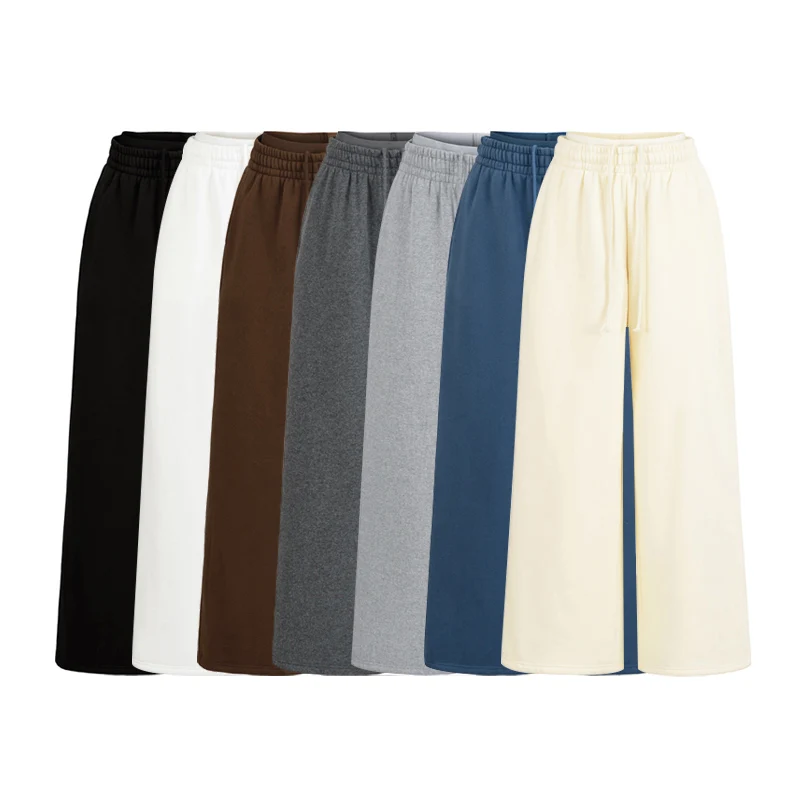 3pcs 1 Set Winter Zip up With Fleece Hooded Sweatshirt O neck Long Sleeve T-shirt Elastic Waist Wide Leg Pant Sweats Pants Suits