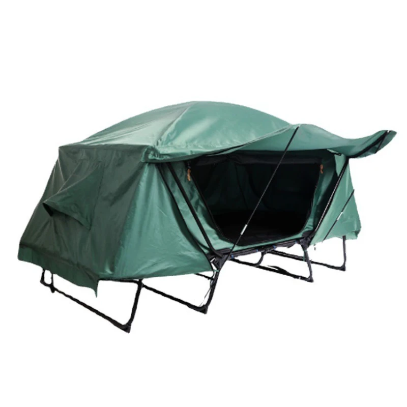 

Outdoor camping tent Thickened Oxford cloth Warm off-ground tent Single double fishing off-ground tent