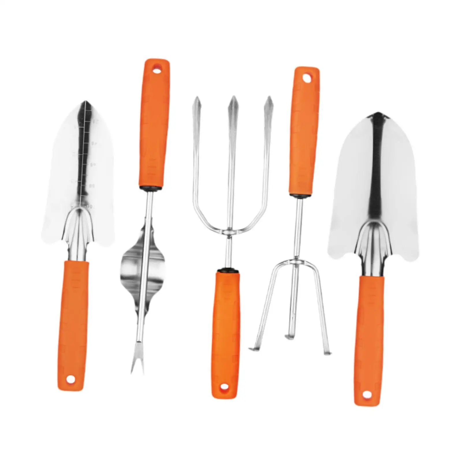 

5Pcs Stainless Steel Gardening Tools Mini Shovels Fork Utility Garden Weeding Tool Hand Rake for Planting Outdoor
