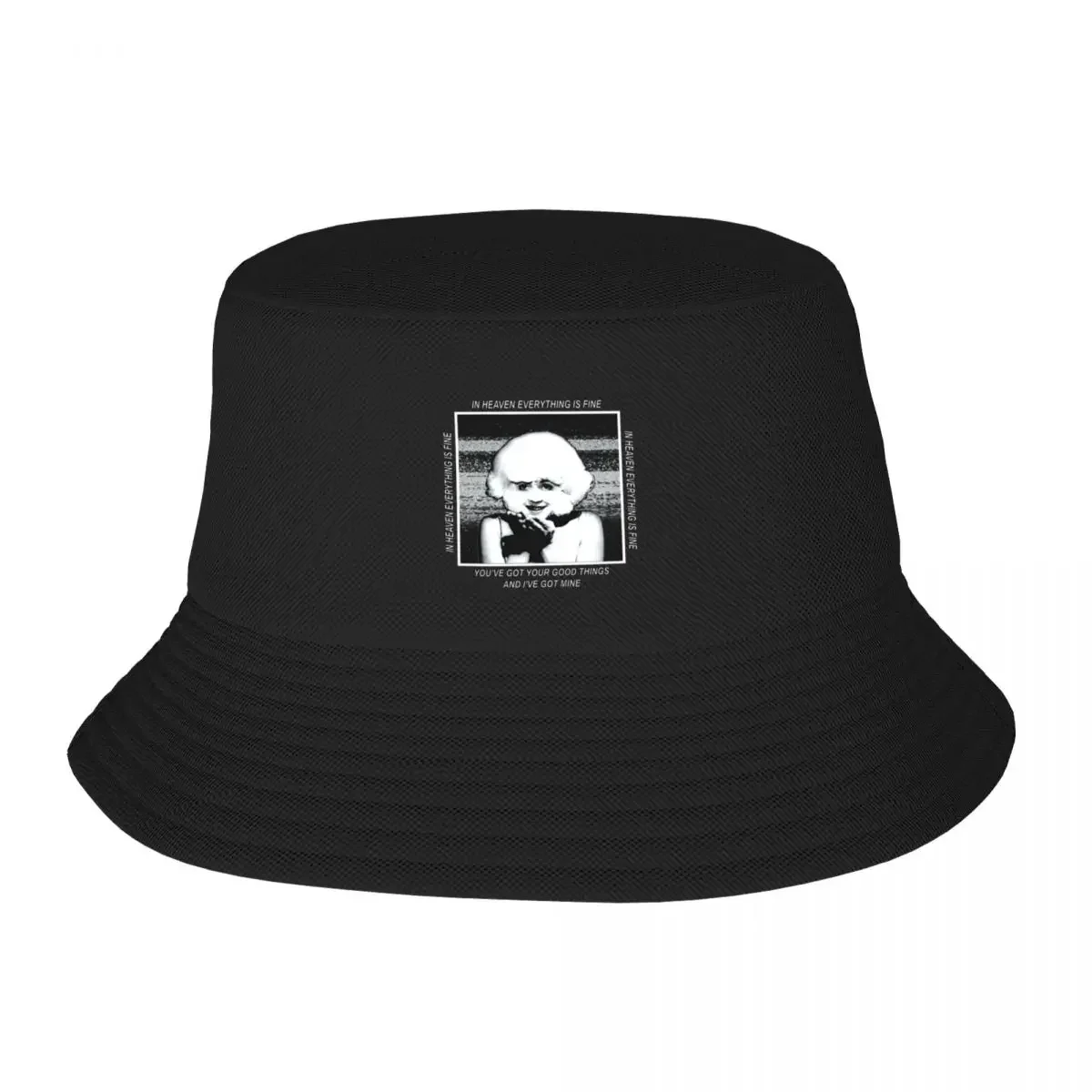 

In Heaven David Lynch Eraserhead Lady in the Radiator Bucket Hat Anime Hat Bobble Hat Rugby Golf Cap Men Golf Wear Women's