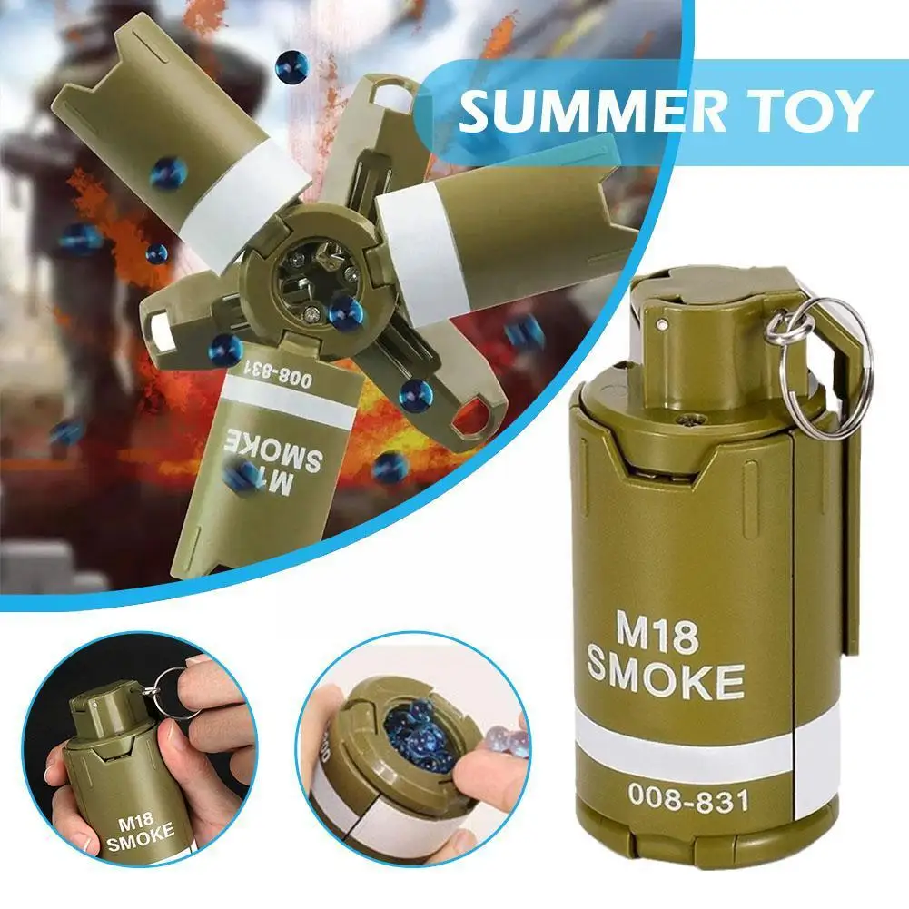 

M18 Smoke Explosive Water Bomb Gel Grenade Model Military Toy For Adults Boys Kids CS GO X2W0