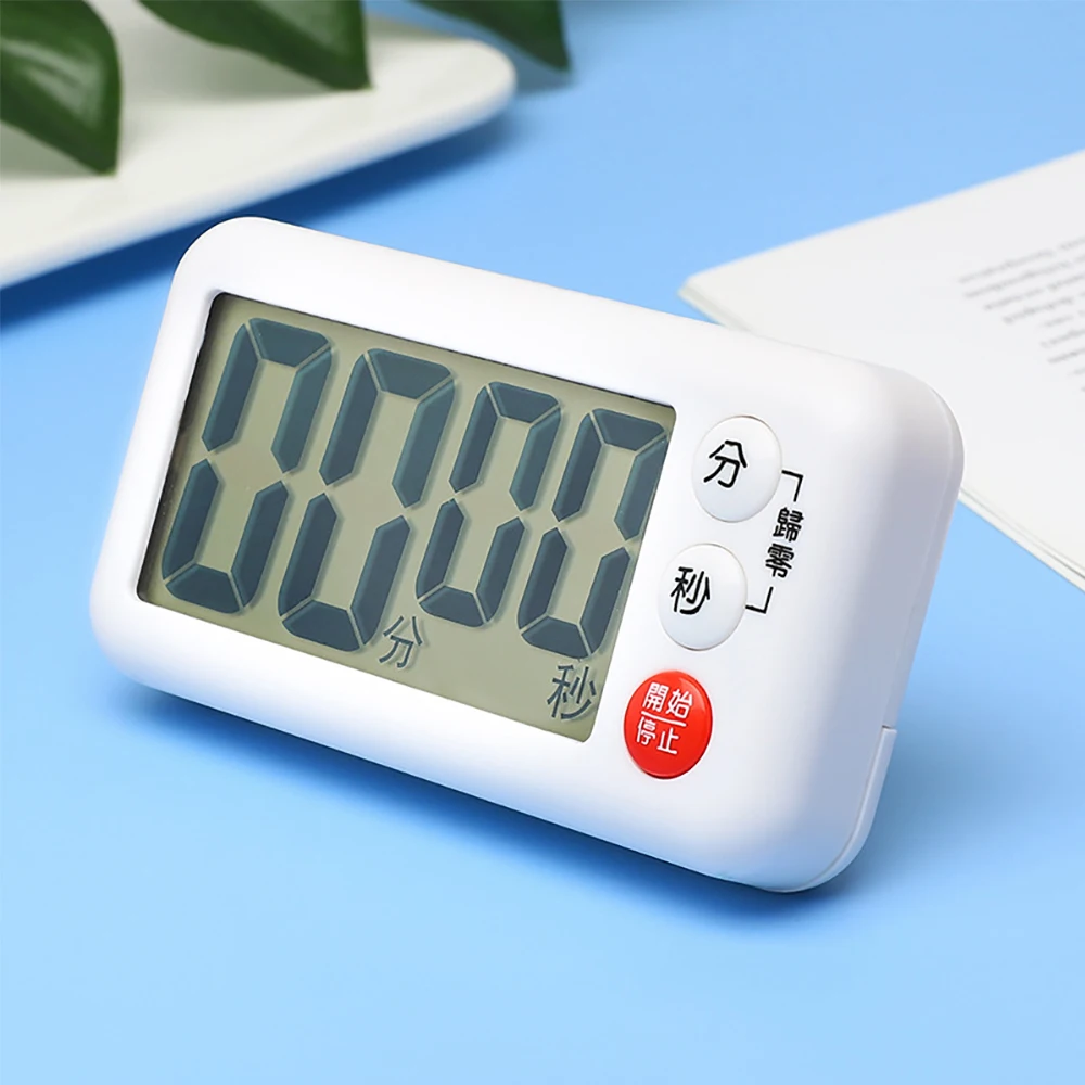 1pc Mini Electronic Timer Reminder Kitchen Timers for Massage Bath Center Countdown Function Stand and Magnet Design Tools